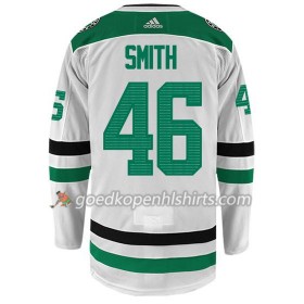 Dallas Stars GEMEL SMITH 46 Adidas Wit Authentic Shirt - Mannen